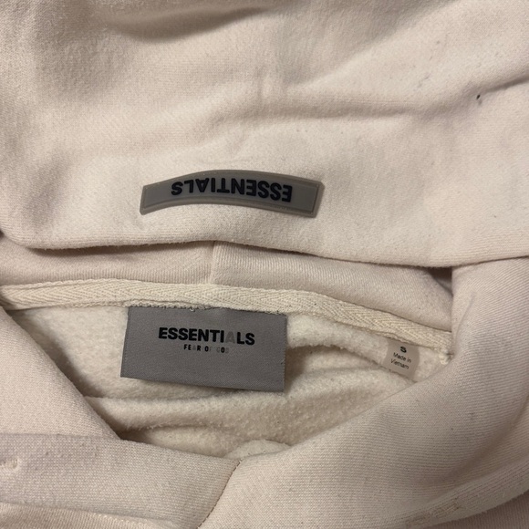 Essentials Beige Hoodie for Men - Picture 4 of 8